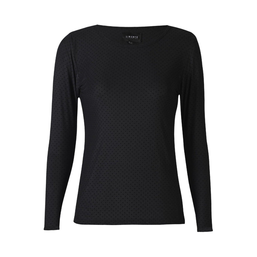 LIBERTÃ dame bluse MESH - Black Dot